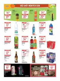 Globus leták týden 42 Strana 38: Radegast Drsná 15 €22,90, Magnesia Plus sycená ochucená minerální voda €24,90