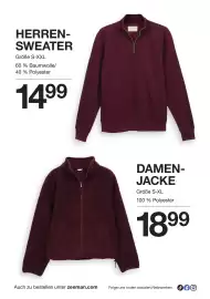 Zeeman Prospekt Seite 10: Herren-Sweater Zeeman €14,99, Damen-Jacke €18,99