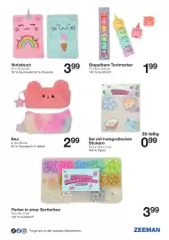 Zeeman Prospekt Seite 15: Etui €2,99, Set mit holografischen Stickern €0,99