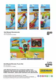Zeeman Prospekt Seite 17: Hot Wheels Monster-Truck-Set €12,99, Hot Wheels Rennstrecke €8,99