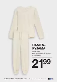 Zeeman Prospekt Seite 8: Damen-Pyjama €21,99