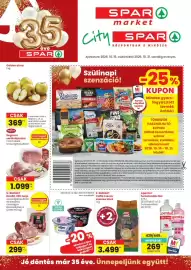 Spar Market akciós újság hét 42 Oldal 1: S budget caffé crema szemes kávé €3.499,00, Apenta+ funkcionális ital €269,00
