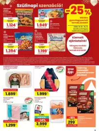 Spar akciós újság hét 42 Oldal 5: Nádudvari rántott, füstölt sajt €1.124,00, Iglo halrudak €1.949,00