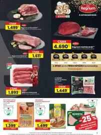 Spar akciós újság hét 42 Oldal 7: Regnum marhacomb €4.690,00, Regnum sertéscsülök €1.499,00