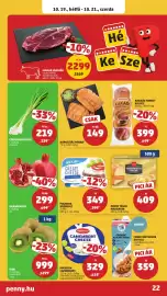 PENNY akciós újság hét 42 Oldal 26: KIWI €999,00, Csemegehagyma €219,00