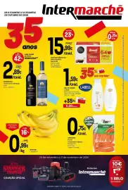 Folheto Intermarché semana 41 Página 1: Banana €0,99, Monsaraz - vinho doc alentejo €2,89