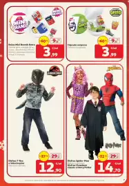 Folleto Alcampo Página 7: Zuru - bolas mini brands retro €3,99, Spiderman - disfraz spider-man €14,70