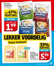 Hoogvliet folder week 42 Pagina 13: Alle Beemster kaasplakken €1,99, Alle Goudse kaasstukken jong of jong belegen €5,99