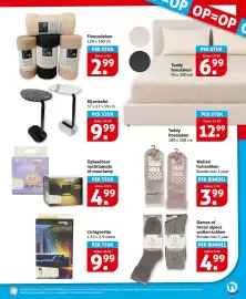 Hoogvliet folder week 42 Pagina 27: Fleecedeken €4,99, Teddy hoeslaken €13,99
