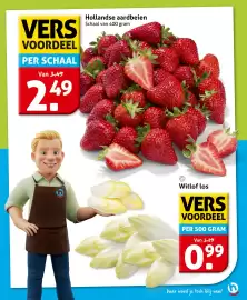 Hoogvliet folder week 42 Pagina 9: Hollandse aardbeien €2,49, Witlof los €0,99
