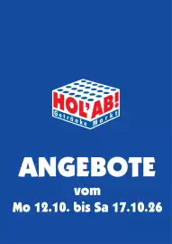 Hol'ab Getränkemarkt Prospekt woche 42 Seite 1: HOLAB Getränke Markt ANGEBOTE vom Mo 12.10. bis Sa 17.10.26