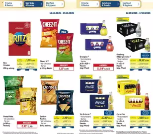 METRO Prospekt woche 42 Seite 13: Doritos Nachos €1,45, Prezel Pete €2,33