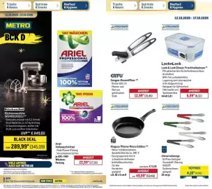 METRO Prospekt woche 42 Seite 19: METRO PROFESSIONAL Universalzange €4,19, Aluguss Pfanne Metro Edition €49,99