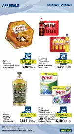 METRO Prospekt woche 42 Seite 2: Persil Professional Vollwaschmittel €21,99, Finvara Whiskey €19,99