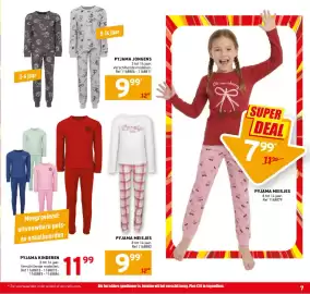 Trafic folder Pagina 7: Pyjama jongens €9,99, Pyjama meisjes €9,99