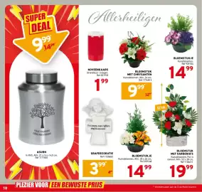 Trafic folder Pagina 10: Bloemstuk met gardenia's €19,99, Bloemstukje €14,99