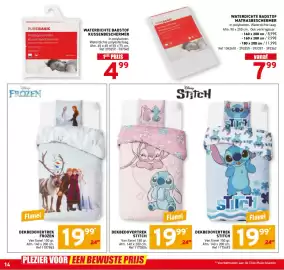 Trafic folder Pagina 14: Waterdichte badstof kussenbeschermer €4,99, Dekbedovertrek frozen €19,99