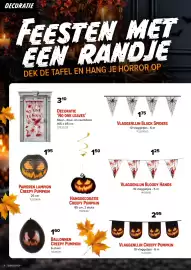 Euroshop folder Pagina 4: Decoratie 'No One Leaves' €3,10, Ballonnen creepy pumpkin €1,60