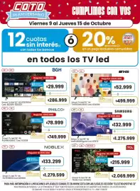 Catálogo Coto semana 41 Página 1: Noblex - smart tv led 75 4k €1.279.599,00