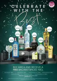 Bestway leaflet Page 4: 4 C'E LEBRATE WITH THE Best 70cl £29.99 ₤15.29 70cl £17.69 PREMILI 1.5Ltr £32.99 BACARDÍ CARTA