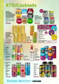 Bestway leaflet Page 40: Smirnoff ice €22,99, Au tango rtd cans €16,99
