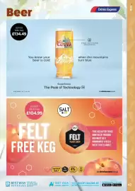 Bestway leaflet Page 43: Coors beer €134,49