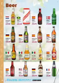 Bestway leaflet Page 48: Red Stripe lager €25,49, Modelo especial €25,99