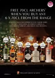 Bestway leaflet Page 5: MULTI BUY FREE 70CL ARCHERS* WHEN YOU BUY ANY 6 X 70CL FROM THE RANGE (CHOOSE FROM GLENFIDDICH 12