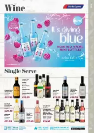 Bestway leaflet Page 59: Barefoot white zinfandel €17,49, Hacienda de Calidad Malbec €38,99
