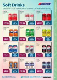 Bestway leaflet Page 65: Diet Coke Cans €9,49, Coca Cola Zero Sugar Cans €9,49