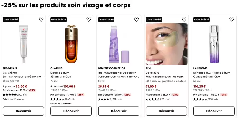 Sephora (valable jusqu'au 15-10)