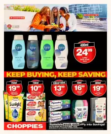 Choppies catalogue Page 11: Dawn Body Lotion €19,99, Rexona Roll On €16,99