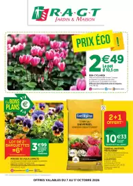 Catalogue RAGT Jardin & Maison page 1: Fertiligene Terreau Universel €10,33, PENSÉES OU VIOLA CORNUTA €6,00
