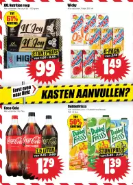 Dirk folder week 42 Pagina 14: Wicky. Alle varianten. Pakje 200 ml. €1,49, Dubbelfrisss €1,39