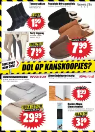 Dirk folder week 42 Pagina 23: Inventum warmtedeken €29,99, Pantofola d'Oro pantoffels €7,99