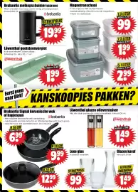 Dirk folder week 42 Pagina 25: Löwenthal glazen olieverstuiver €1,49, Brabantia melkopschuimer BBek1048 €19,99