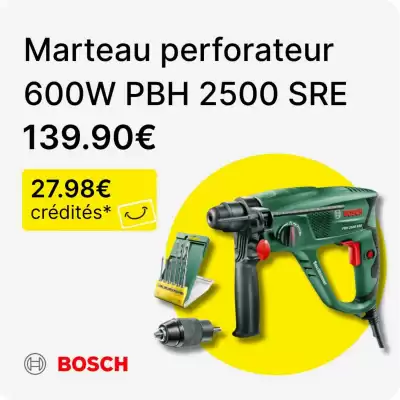 L'entrepôt du bricolage (valable jusqu'au 15-10)