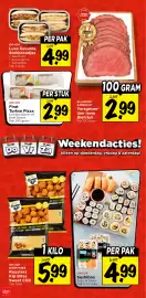 Vomar Voordeelmarkt folder week 42 Pagina 43: Slagers Ambacht Versgesne-den Ierse Biefstuk €2,99, Firat Turkse Pizza €2,99