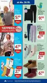 Aldi Süd Prospekt woche 44 Seite 4: LILY & DAN Feinstrick-Pullover €4,99, LILY & DAN Thermo-Leggings €6,99