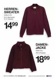 Zeeman Prospekt Seite 10: HERREN-SWEATER ZEEMAN €14,99, DAMEN-JACKE €18,99