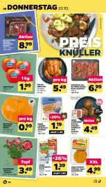 Netto Prospekt woche 43 Seite 36: Frische Hähnchen goldgelb €5,49, Zimbo Zwiebelmettwurst €1,39