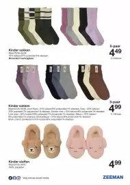 Zeeman folder Pagina 13: Kinder sloffen €4,99, Kinder sokken €4,49