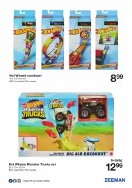 Zeeman folder Pagina 16: Hot wheels monster trucks set €12,99, Hot Wheels racebaan €8,99