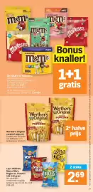 Albert Heijn folder week 42 Pagina 19: M&M's en Maltesers €8,49, Werther's original caramel popcorn €5,24