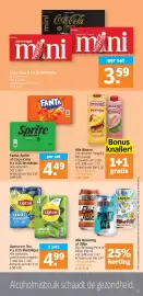 Albert Heijn folder week 42 Pagina 23: Coca-Cola 8 x 0.15 literblikjes €3,59, Fanta, Sprite of Coca-Cola €4,49