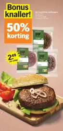 Albert Heijn folder week 42 Pagina 8: 8 Bonus knaller! 50% korting AH Greenfields beefburgers Alle varianten Pak 250 gram