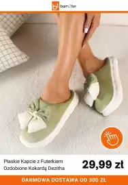 Born2be gazetka Strona 7: Płaskie kapcie z futerkiem ozdobione kokardą Dezitha €29,99