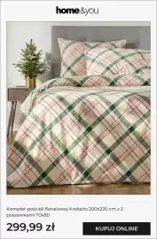 Home&You gazetka Strona 2: Komplet pościeli flanelowej Kreksito 200x220 cm z 2 poszewkami 70x80 Home & You €299,99