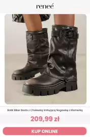 Renee magazyn Strona 3: Botki biker boots z cholewką imitującą nogawkę z klamerką Renee €209,99