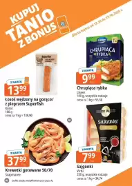 E.Leclerc gazetka tydzień 42 Strona 7: Krewetki gotowane 50/70 Scapmaree €37,99, Sajgonki Virtu €7,99